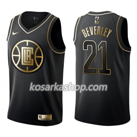 Dres Los Angeles Clippers Patrick Beverle 21 Nike Crna Golden Edition Swingman